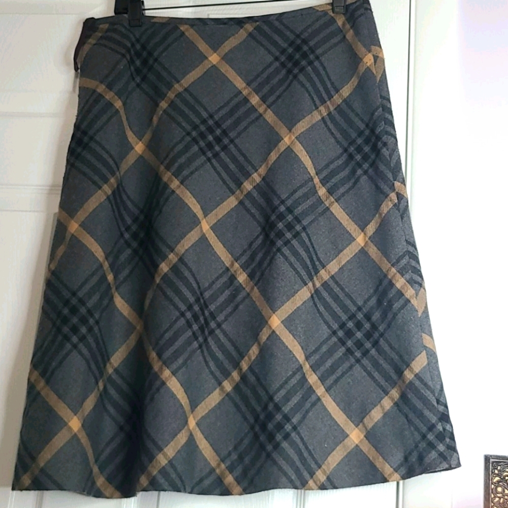 Inc brown and black skirt